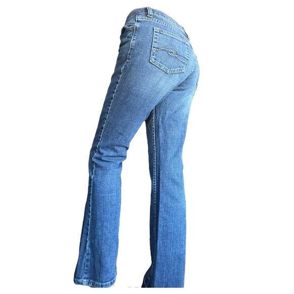 Maurices Y2K Taylor boot womens 1/2 SHORT 26” cotton bootcut jeans medium wash - Picture 2 of 8